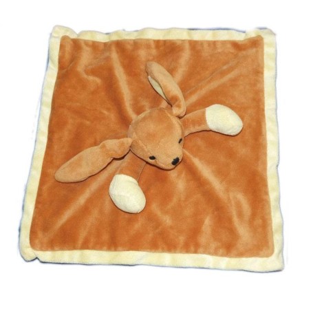 Doudou plat chien marron jaune Dans un Jardin 32 cm (14594)