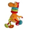 Doudou peluche d activité GIRAFE orange LILLIPUTIENS - H 20 cm (6308)