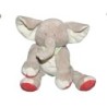 Doudou Peluche Elephant gris Foulard vert BENGY Amtoys 22 cm (13424)