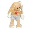 Doudous peluches LAPIN CA Crédit Agricole T-shirt Fraise brodée  (7159)
