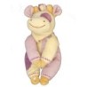 Doudou peluche VACHE mauve Fleur LASCAR Aimants Pattes H 25 cm … (7131)