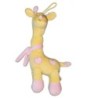 Doudou Girafe  Startoy Coeur rose Grelot 32 cm (13158)