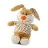 Doudou peluche lapin beige t shirt pois Lapi Choco Fizzy 30 cm (19202)