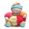 Doudou Clown boule vert orange rose 26 cm Corolle (17770)