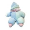 Doudou Clown bleu Corolle Noeud Vichy rose carreaux 30 cm (17757)