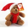Zami Peluche de Noël doudou Ours marron Fizzy 16 cm Neuf etiquette (20446)