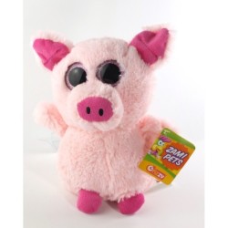 Peluche Cochon rose Fizzy gros yeux 24 cm Zami Pets (20266)