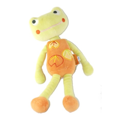 Marèse - Doudou grenouille vert orange 30 cm (18815)