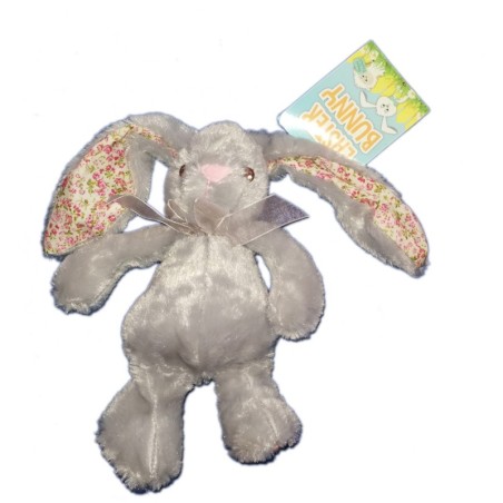 Peluche doudou lapin gris Easter Bunny 22 cm (19452)