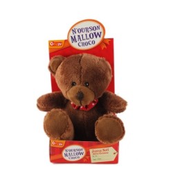 Peluche doudou ours marron N ourson Mallow Coco Joyeux Noel 15 cm Fizzy (20225)