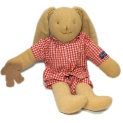 Doudou Lapin beige Trousselier 35 cm avec ses vêtements (17768)