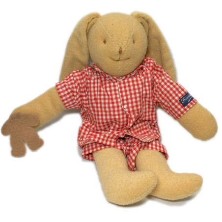 Doudou Lapin beige Trousselier 35 cm avec ses vêtements (17768)