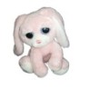 Peluche doudou Lapin rose gros yeux Morbidelli DE.CAR 23 cm (20805)