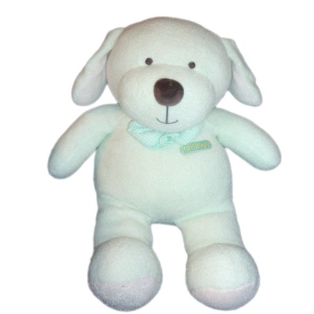 Peluche Doudou Papillon CHIEN Vert - Luminescent - LUMINOU - Brille dans le noir - 45 cm  (10411)