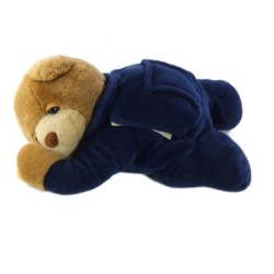 Doudou Peluche ours marron bleu Tummy Sleep Slumber Bear 28 cm (26335)