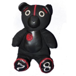 RARE ET COLLECTOR - Ours noir en tissu simili cuir Diesel 78 Only The Brave 40 cm (14007)