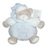 Doudou peluche OURS bleu boule GIFI Etoile brodée 24 cm NEUF ETIQ (13952)