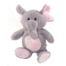 Doudou peluche Elephant gris rose 35 cm MGM Dodo d Amour (26082)