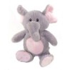 Doudou peluche Elephant gris rose 35 cm MGM Dodo d Amour (26082)
