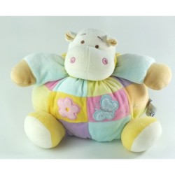 Doudou hippopotame boule grelot 22 cm Fantasy Toys (19707)