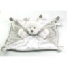 Doudou plat blanc gris taupe étoiles  579/2022 Nicotoy (18945)