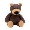 Peluche doudou ours brun recyclé Ecodingo 35 cm (20971)