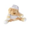 Peluche doudou chien mauve beige Doodoo Babiage  30 cm Boitier Musique et bruits Intra uterins (19497)
