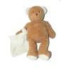 Peluche doudou Ours marron blanc mouchoir Anna Club Plush 36 cm (27212)