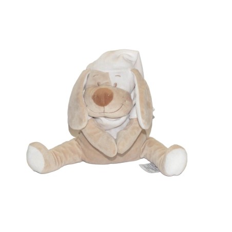Peluche doudou Chien beige rose Babiage Bruits Intra uterins musique (28086)