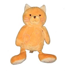 Doudou peluche chat orange 2008 Happy Horse 35 cm (21066)