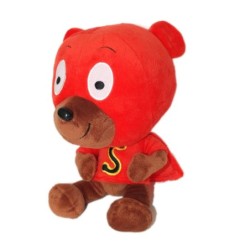 Doudou peluche Ours Sam Samsam SAM SAM Super Héro - S Bloch Bayard 2000 - H 28 cm (7999)