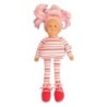 Doudou poupée Tissu COROLLE 2008 Cheveux roses - 40 cm Ref 95 11J12E (6872)
