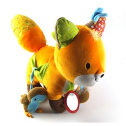 Doudou peluche d'activité éveil Renard orange Nature et Découvertes 26 cm (18565)