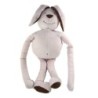Doudoud peluche Lapin rose marron DPAM 50 cm Du Pareil au Meme (23144)