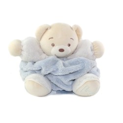 Doudou Ours Kaloo Coll. Plume bleu clair Gd mod 28 cm (21579)
