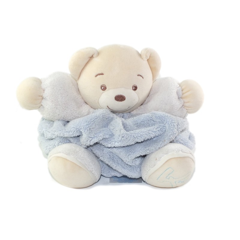 Doudou Ours Kaloo Coll. Plume bleu clair Gd mod 28 cm (21579)