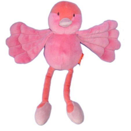 doudou-peluche-oiseau-rose-marese-30-cm (16172)
