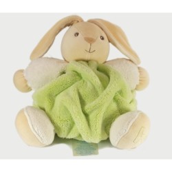 Doudou peluche Lapin plume vert Kaloo 25 cm (17567)