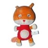 Doudou Peluche CHAT rouge orange - OXYBUL Fnac Eveil et Jeux - H 22 cm (6253)