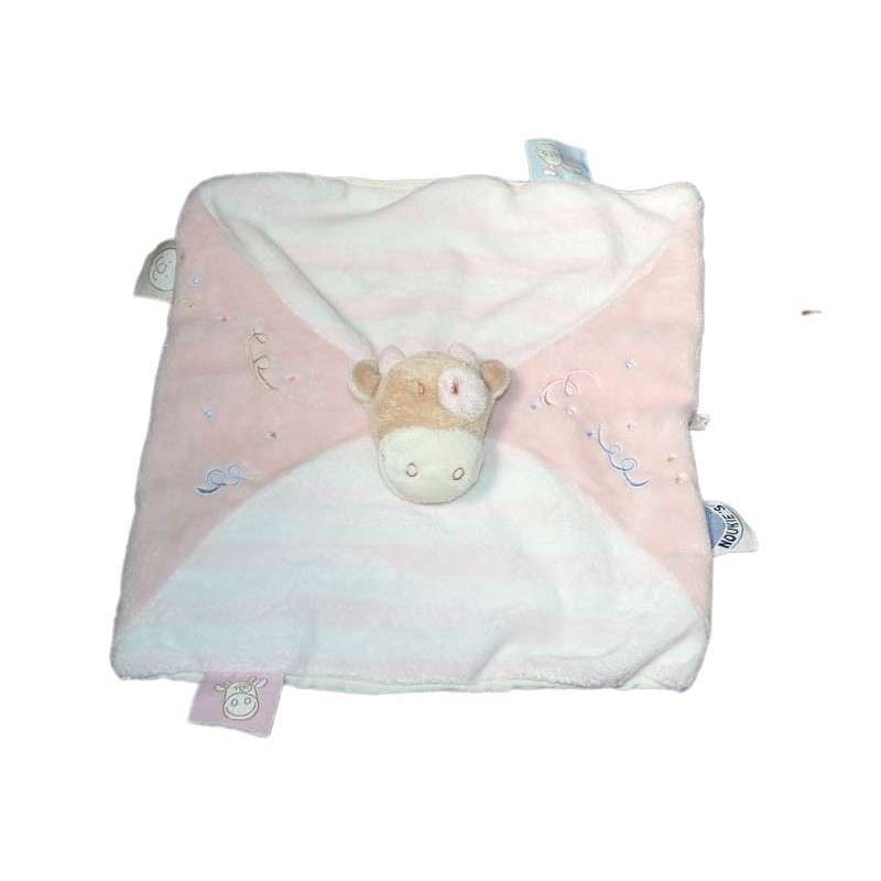 Doudou plat vache Lola Spirales NOUKIES (16310)