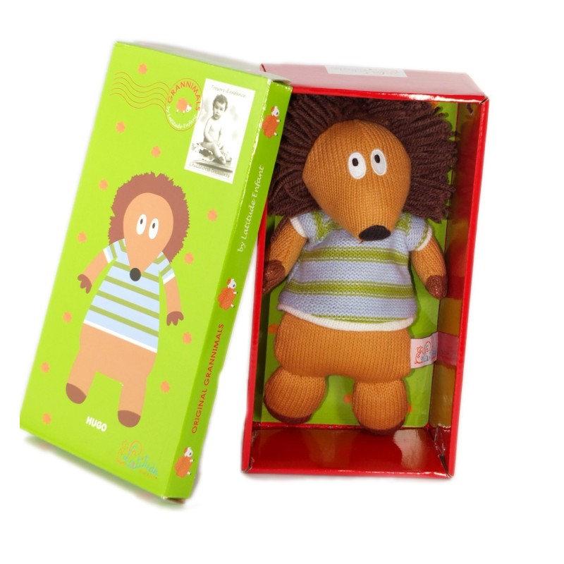 Peluche doudou Latitude Enfant Herisson Hugo 22 cm (19204)