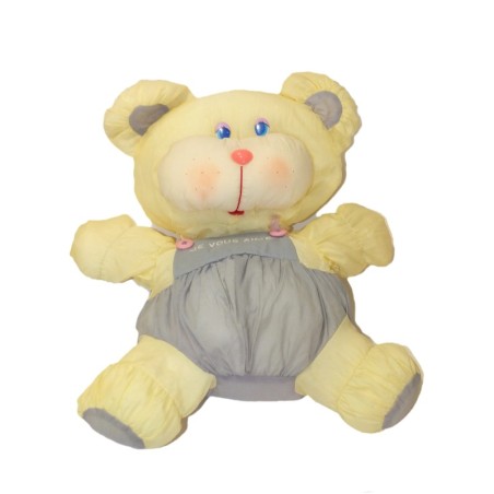 Vintage Doudou Souris Puffalump Chamti "je vous aime" 38 cm (27882)