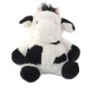 LASCAR Doudou peluche Vache blanche noire 35 cm (25780)