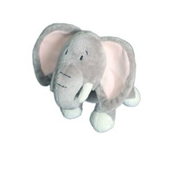 Doudou Peluche ELEPHANT gris rose (6535)
