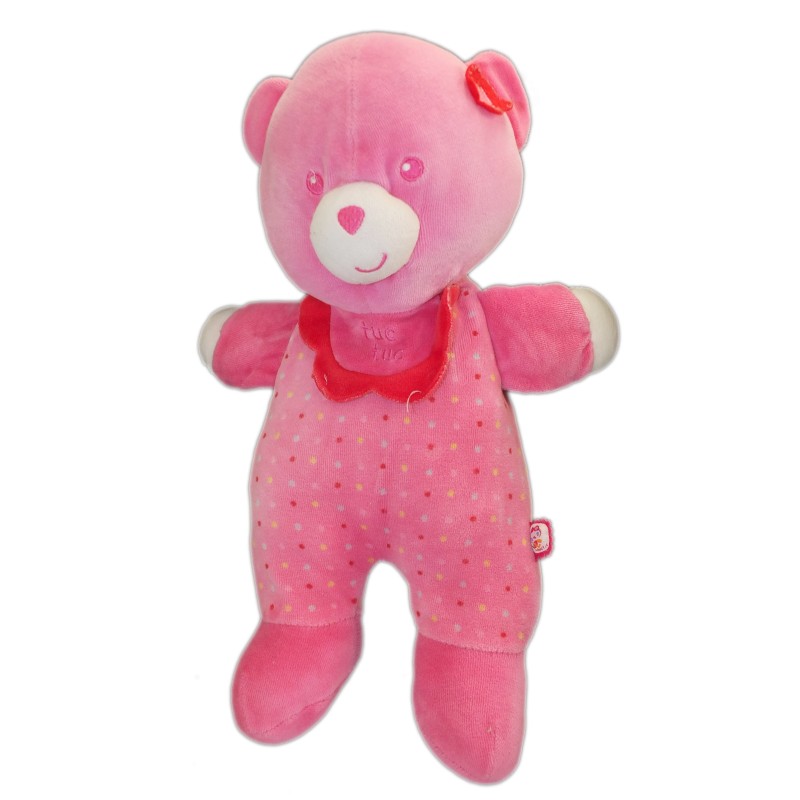 Doudou peluche OURS rose TUC TUC - H 38 cm (6521)