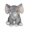 Peluche doudou ELEPHANT gris - CIAD - Le village Créatif - H 21 cm (6495)