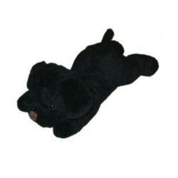 Doudou chien noir Carrefour Max & Sax 20 cm (21453)