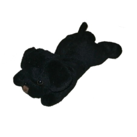 Doudou chien noir Carrefour Max & Sax 20 cm (21453)