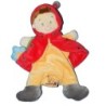 Doudou Marionnette Lutin Garçon Coccinelle  jaune rouge Nicotoy (11765)