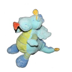 Doudou Peluche  DRAGON bleu vert - Nicotoy - H 22 cm 579/0673 (12652)